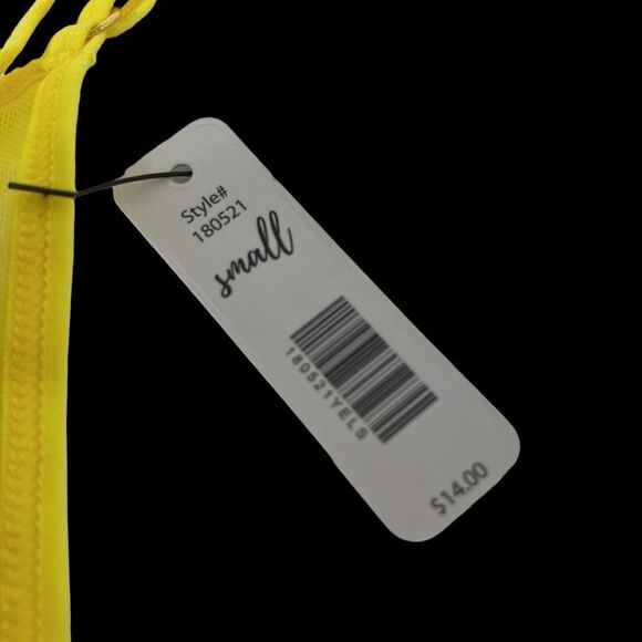 NWT BootayBag Yellow Partial Lace Thong Underwear - Small - Picture 4 of 4